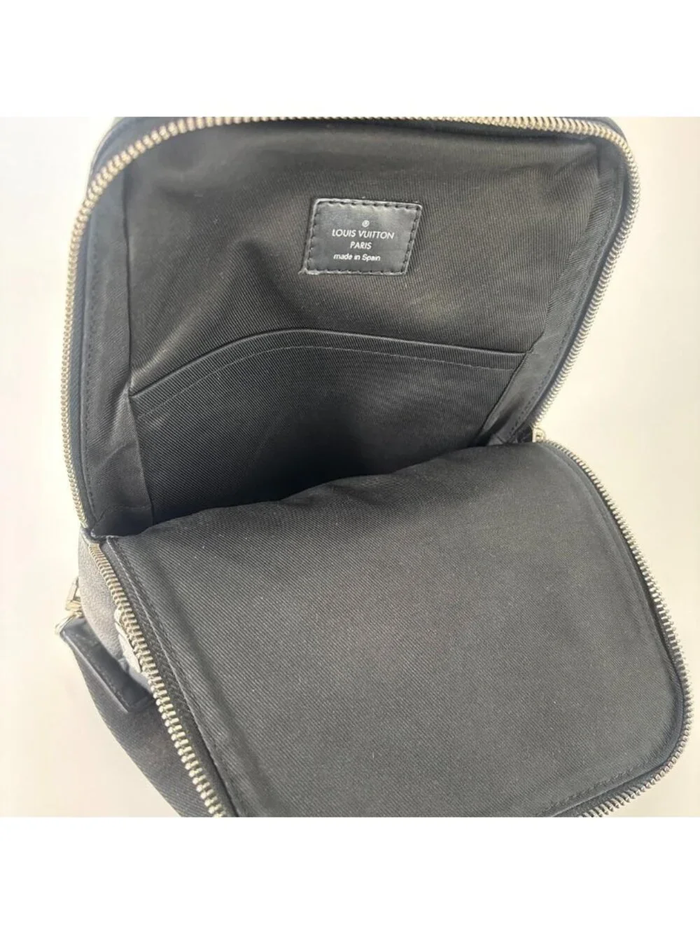 Louis Vuitton Super Damier Graphite Sling Bag Black